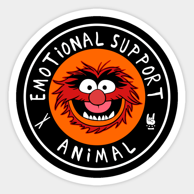 muppets emotional support animal Sticker by Dwiriski Artstation